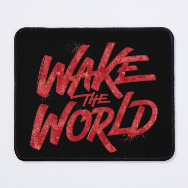 Item preview, Wake The World – Typographie de motivation au pinceau rouge designed and sold by Wawan35200.