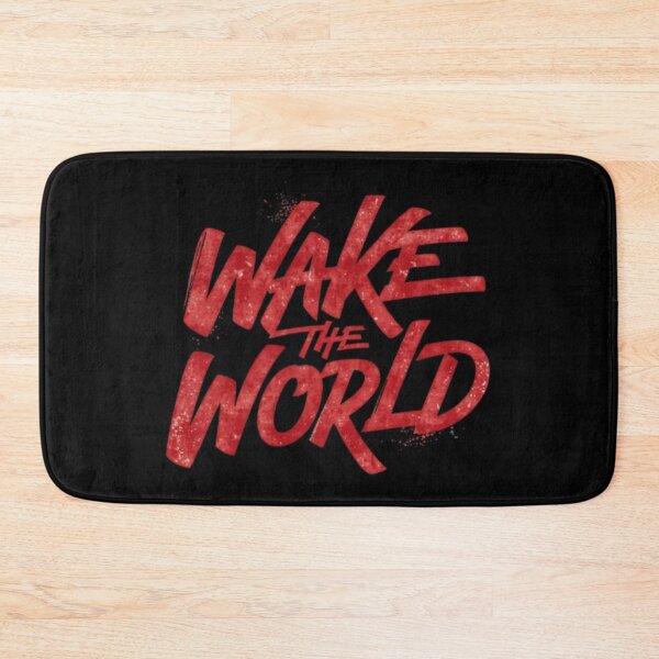 Item preview,  Wake The World – Typographie de motivation au pinceau rouge designed and sold by Wawan35200.