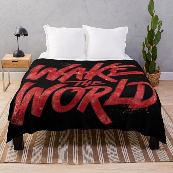 Item preview,  Wake The World – Typographie de motivation au pinceau rouge designed and sold by Wawan35200.