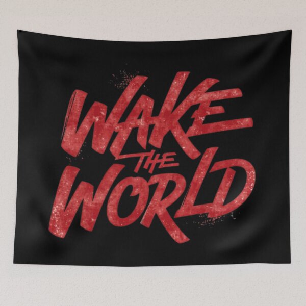 Item preview,  Wake The World – Typographie de motivation au pinceau rouge designed and sold by Wawan35200.