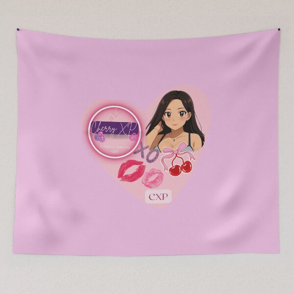 Item preview, Cherry XP Valentine Heart – Anime Fantasy Girl CXP Logo Aesthetic designed and sold by CherryXPWorld.