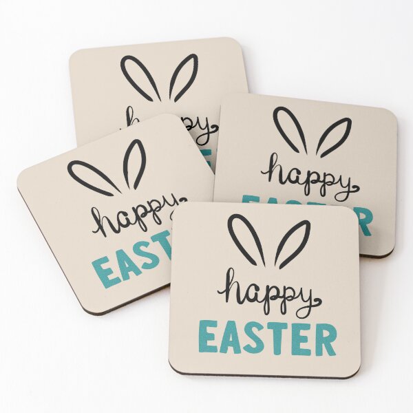 Item preview, Simple Easter Typography – Minimal Teal Easter Text Design designed and sold by SimoesArtistry.