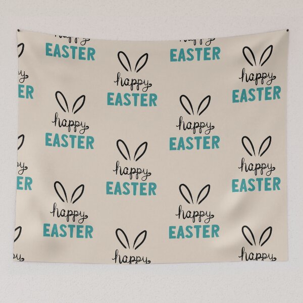 Item preview, Simple Easter Typography – Minimal Teal Easter Text Design designed and sold by SimoesArtistry.