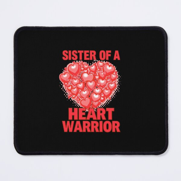 Item preview, Proud Sister of a Heart Warrior – CHD Awareness T-Shirt Congenital Heart Defect Support Shirt designed and sold by Martysstore.