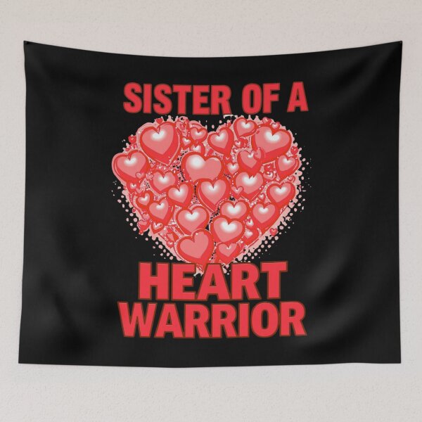 Item preview, Proud Sister of a Heart Warrior – CHD Awareness T-Shirt  Congenital Heart Defect Support Shirt designed and sold by Martysstore.