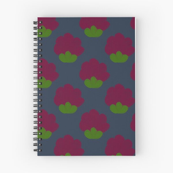 Aperçu de l'œuvre Motifs floraux abstraits sur fond bleu créée et vendue par DesignsbyPheby.