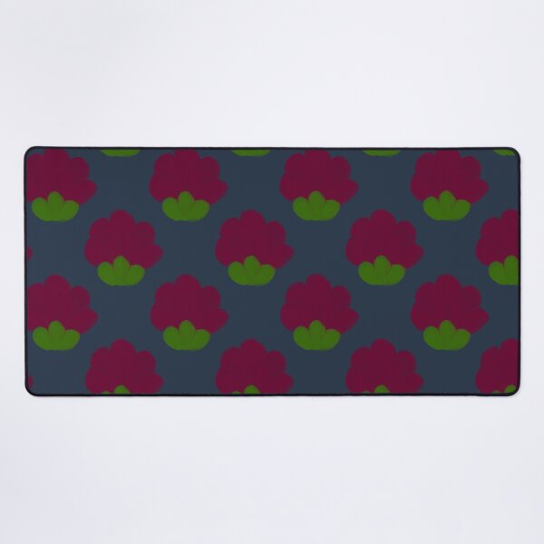 Aperçu de l'œuvre Motifs floraux abstraits sur fond bleu créée et vendue par DesignsbyPheby.