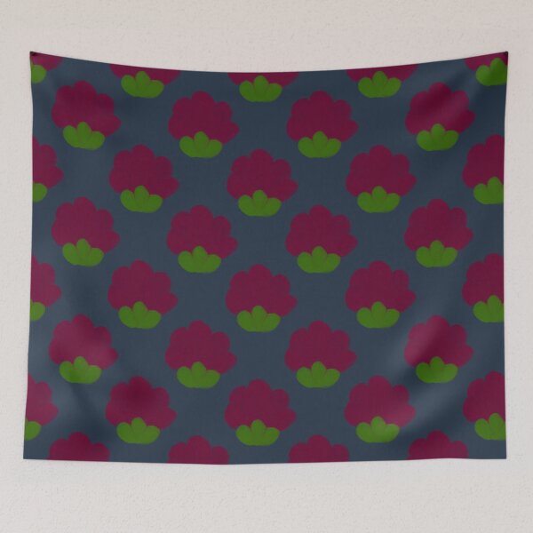 Item preview, Abstract Florals on Blue designed and sold by DesignsbyPheby.