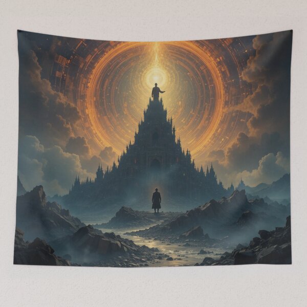 Item preview, Ascension of the Golden Spire – Cosmic Gatekeeper designed and sold by infiniterealmsX.