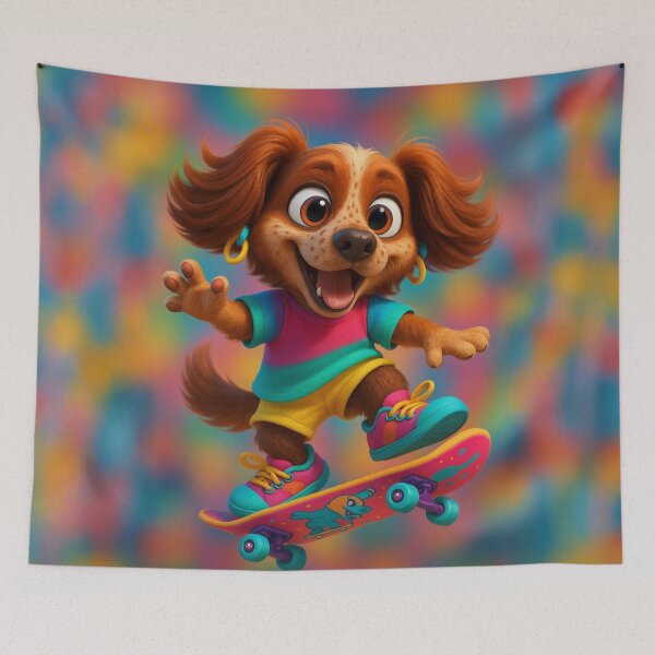 Item preview, Skater Picardy Spaniel designed and sold by Sillytoe.