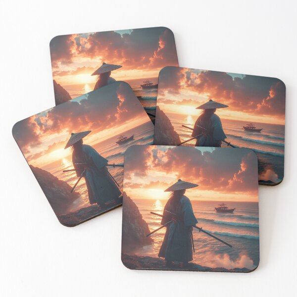 Item preview, The Last Ronin at Sunset - Cinematic Samurai Art designed and sold by TheDreamsMaker.