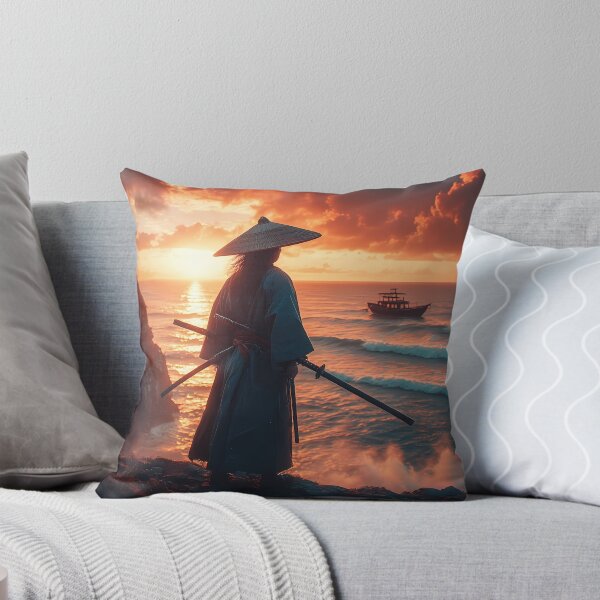 Item preview, The Last Ronin at Sunset - Cinematic Samurai Art designed and sold by TheDreamsMaker.