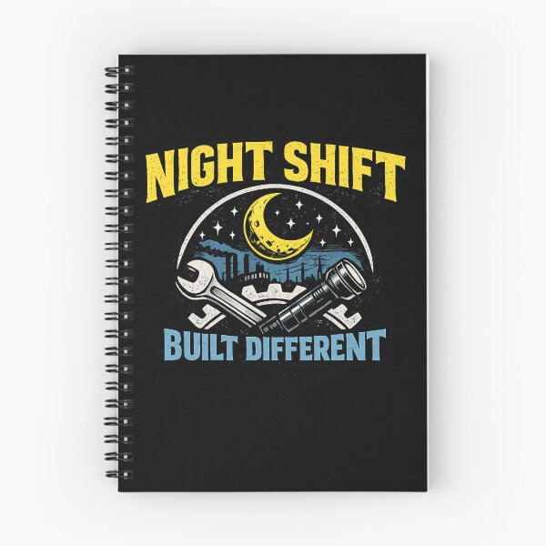 Item preview, Night Shift Worker Shirt – Built Different Blue Collar Pride Tee, Third Shift Industrial Worker Gift, Mechanic Trucker Factory Night Crew designed and sold by HubCreates.
