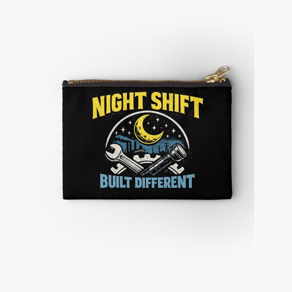 Item preview, Night Shift Worker Shirt – Built Different Blue Collar Pride Tee, Third Shift Industrial Worker Gift, Mechanic Trucker Factory Night Crew designed and sold by HubCreates.