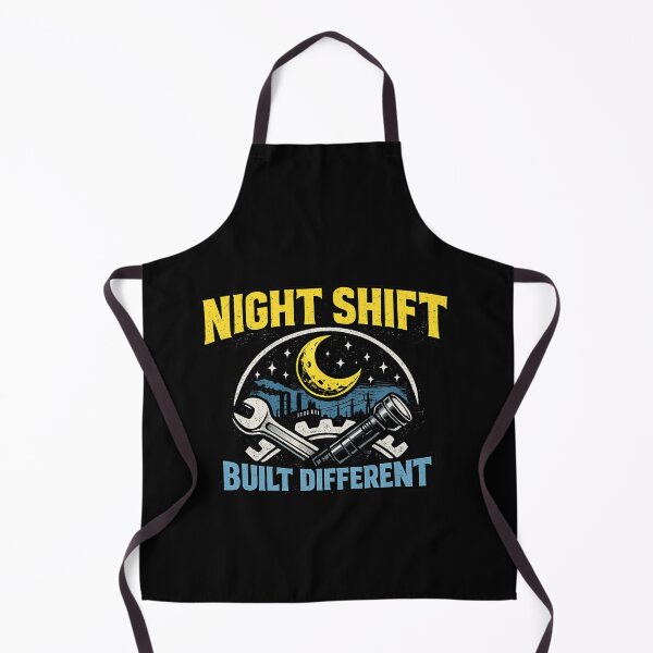 Item preview, Night Shift Worker Shirt – Built Different Blue Collar Pride Tee, Third Shift Industrial Worker Gift, Mechanic Trucker Factory Night Crew designed and sold by HubCreates.