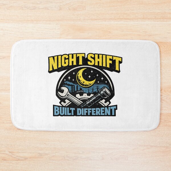 Item preview, Night Shift Worker Shirt – Built Different Blue Collar Pride Tee, Third Shift Industrial Worker Gift, Mechanic Trucker Factory Night Crew designed and sold by HubCreates.