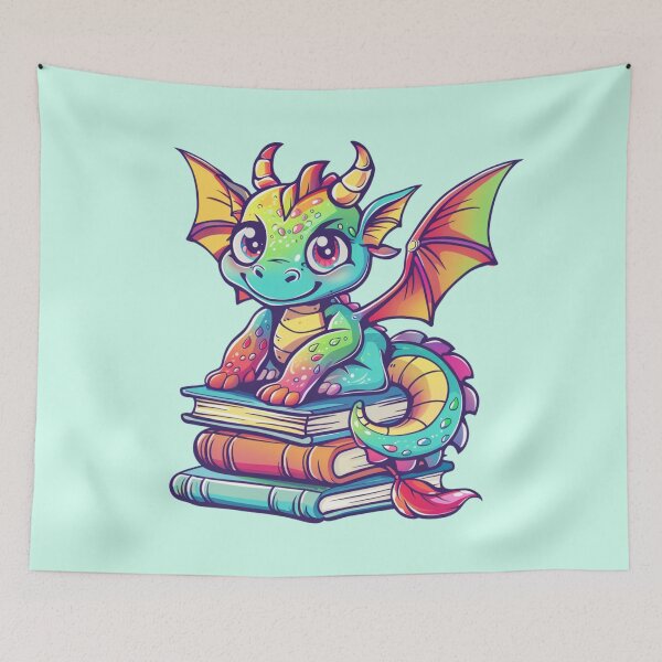 Item preview, Bookish Dragon designed and sold by bubblyrainbow.