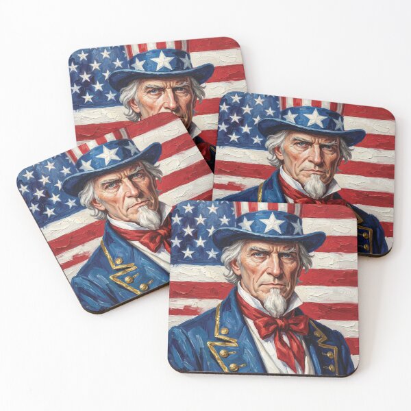 Item preview, Classic Uncle Sam Patriotic Oil Painting Portrait designed and sold by DGtaLrtcom.