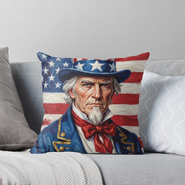 Item preview, Classic Uncle Sam Patriotic Oil Painting Portrait designed and sold by DGtaLrtcom.
