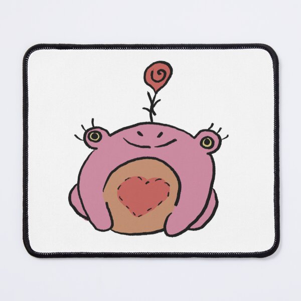 Item preview, Pink Froggy with rose on its head designed and sold by CottageComfortsShoppe.