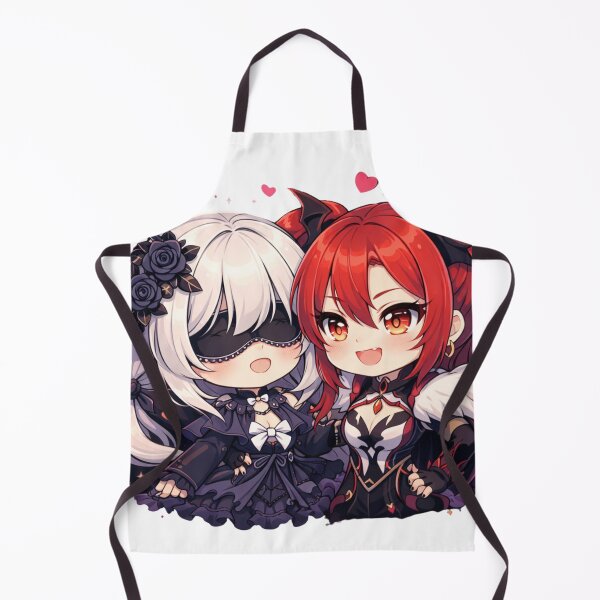 Item preview, Chibi Harbingers Duo – Cute Dark Anime Villain Art (Genshin-Inspired) designed and sold by zilanom.