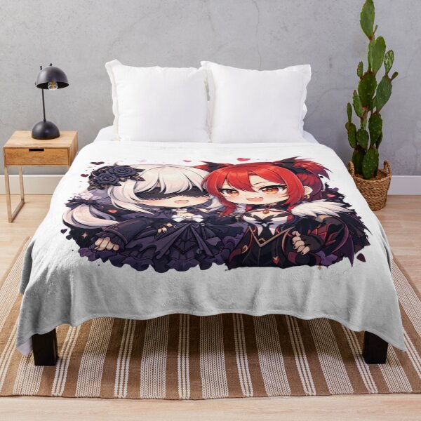 Item preview, Chibi Harbingers Duo – Cute Dark Anime Villain Art (Genshin-Inspired) designed and sold by zilanom.