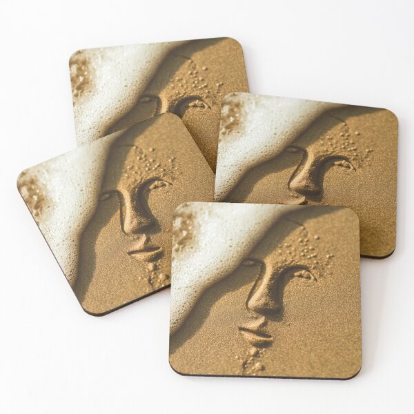 Item preview, Serenity Face Profile Beach Sand Sculpture designed and sold by chase-thewave.