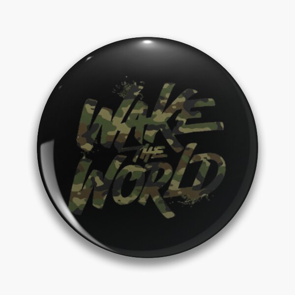 Item preview,  Wake The World – Typographie de motivation au pinceau camo designed and sold by Wawan35200.