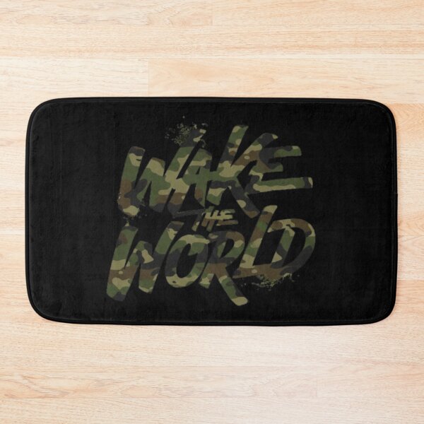 Item preview,  Wake The World – Typographie de motivation au pinceau camo designed and sold by Wawan35200.