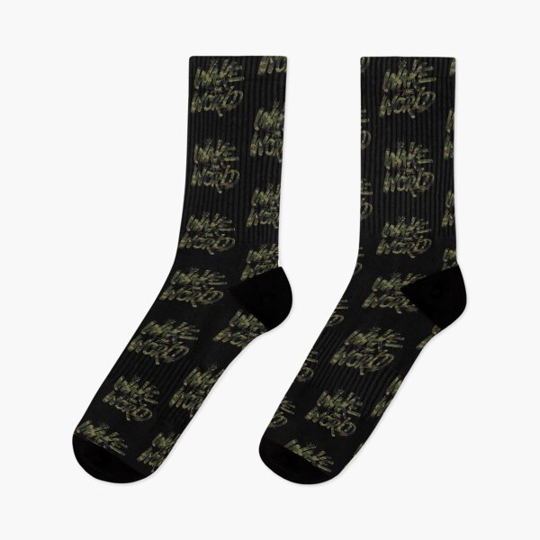 Item preview,  Wake The World – Typographie de motivation au pinceau camo designed and sold by Wawan35200.