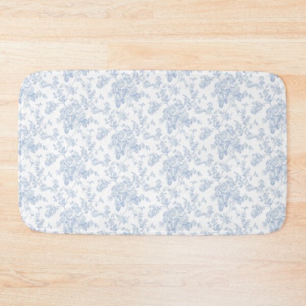 Item preview, Toile, Dusty Blue Vintage Roses Pattern designed and sold by PixDezines.