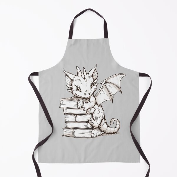 Item preview, Bookish Dragon Black & White designed and sold by bubblyrainbow.