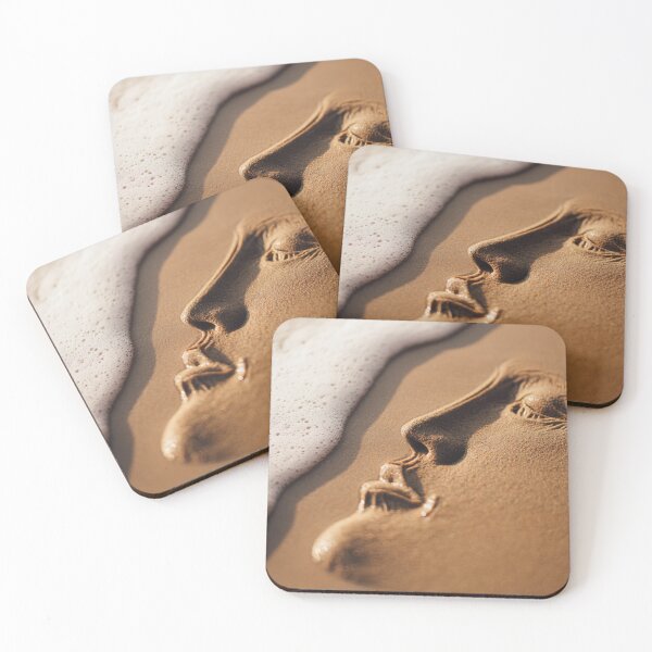 Item preview, Serene Sleeping Woman Face Sand Sculpture designed and sold by chase-thewave.