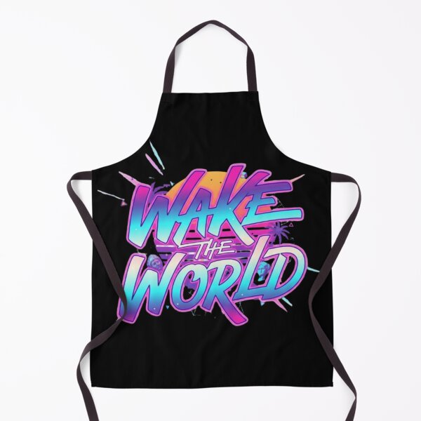 Item preview,  Wake The World – Typographie de motivation au pinceau vapowave designed and sold by Wawan35200.