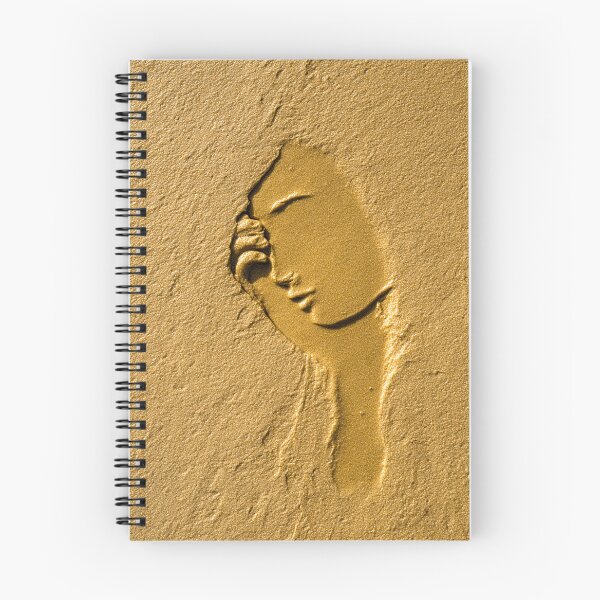 Item preview, Contemplative Face Etched In Golden Sand designed and sold by chase-thewave.