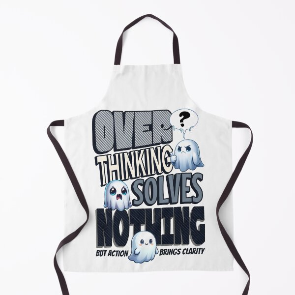 Item preview, over thinking solves nothing sticker designed and sold by AI Art Cafe.