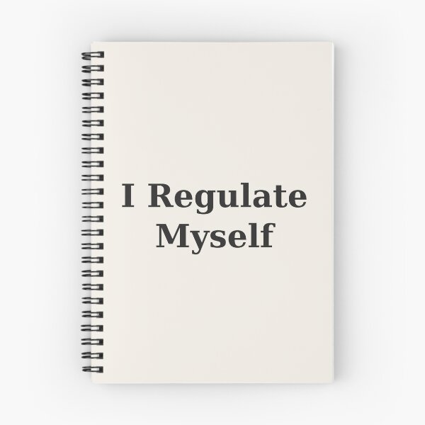Item preview, I Regulate Myself – Nervous System Affirmation Minimal Typography Art Print designed and sold by The Sober Art.
