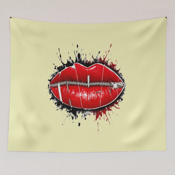 Item preview, Red Lips art modern designed and sold by Natart1004.