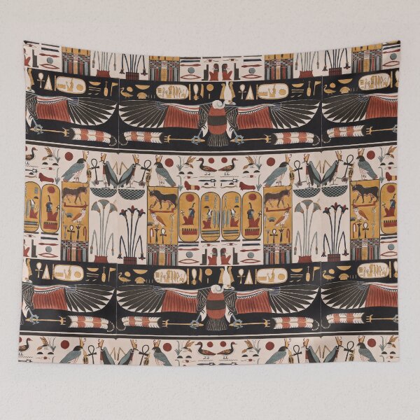 Item preview, Egyptian vultures and birds motif designed and sold by Pegasene.