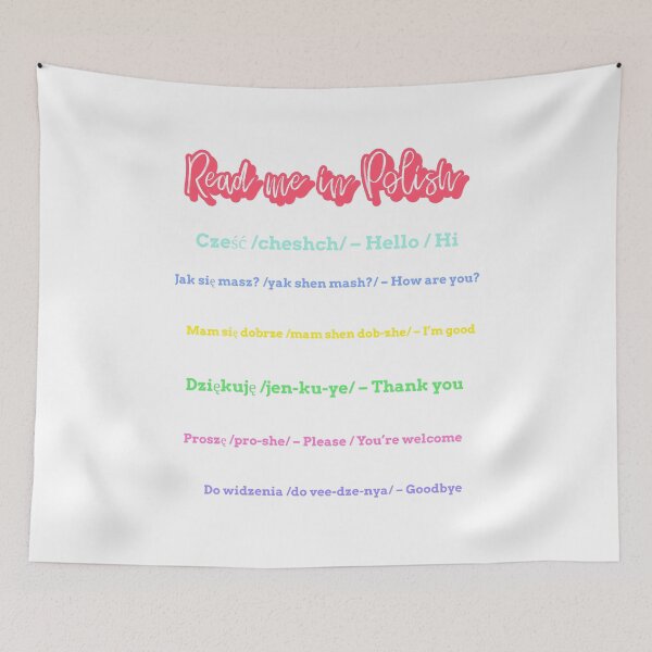 Item preview, Read Me In Polish designed and sold by The World Around.