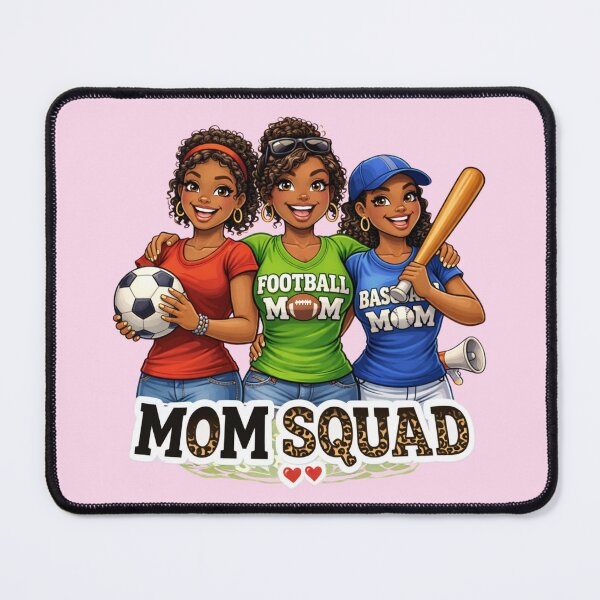 Item preview, Mom Squad in Sports - Soccer, Football & Baseball designed and sold by Myra365Art.