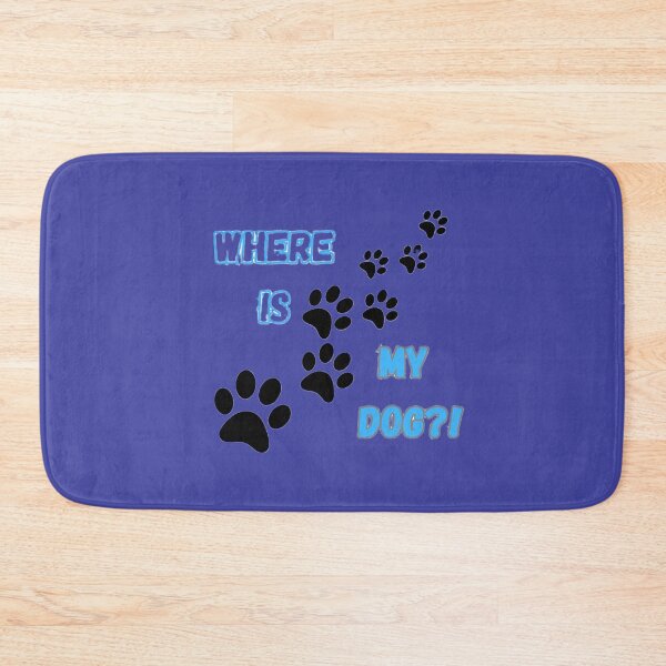 Item preview, Where Is My Dog? – Funny Paw Print Dog Lover Design designed and sold by Studio Yvonne .
