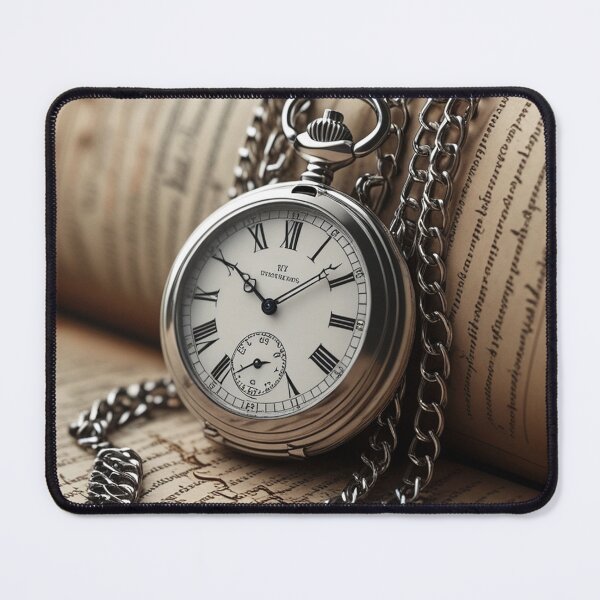 Item preview, Silver Pocket Watch Chain on Manuscript designed and sold by semenol.
