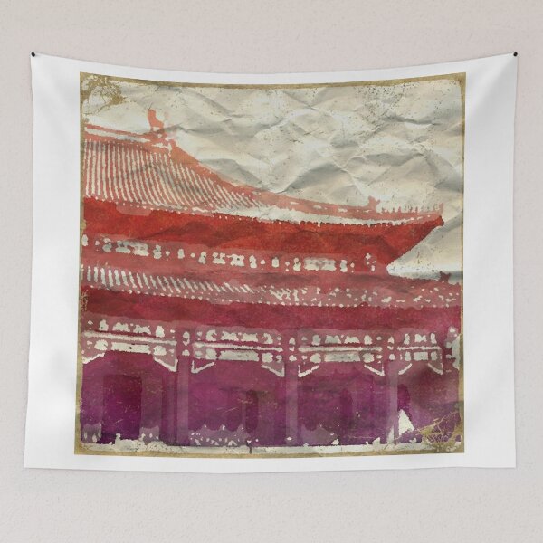 Item preview, Chinese Temple - Kicked By The Wind designed and sold by Christine "Xine" Segalas.