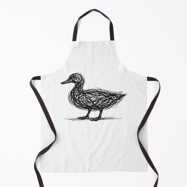 Item preview, Scribble Duck Abstract Sketch Minimal Line Art designed and sold by MuniraWearify.