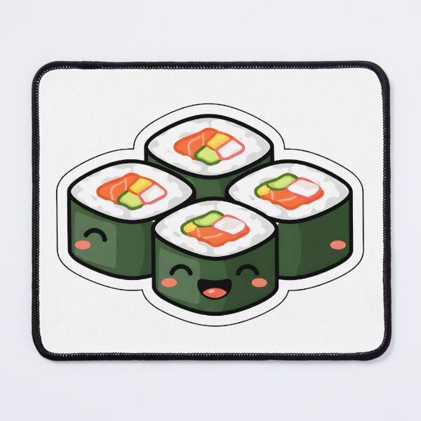 Item preview, Cute Happy Kawaii Sushi Roll Character designed and sold by Kvarny.