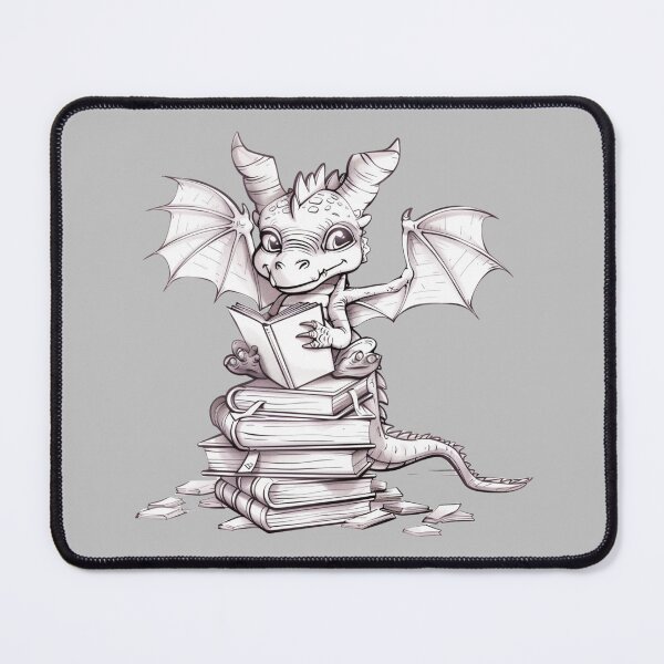 Item preview, Book Hoarding Dragon designed and sold by bubblyrainbow.