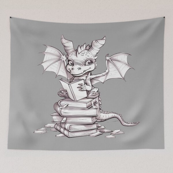 Item preview, Book Hoarding Dragon designed and sold by bubblyrainbow.