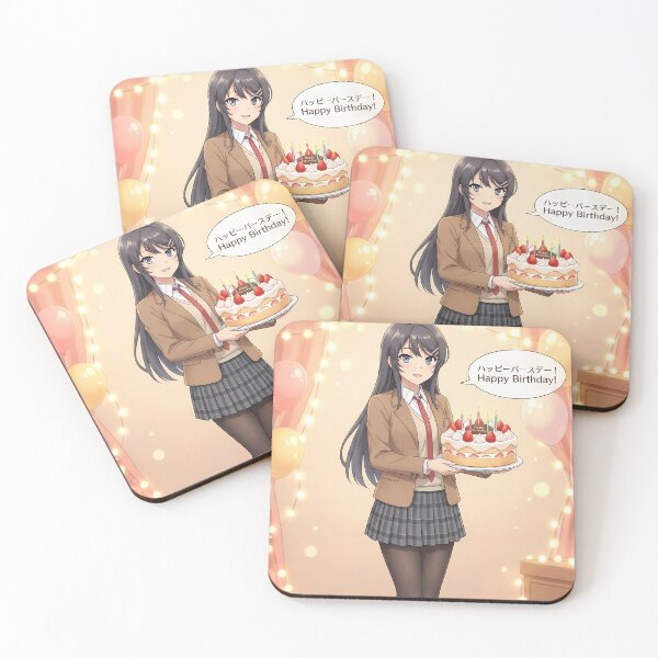 Item preview, Bunny Girl Senpai Birthday designed and sold by DeviantMerch.