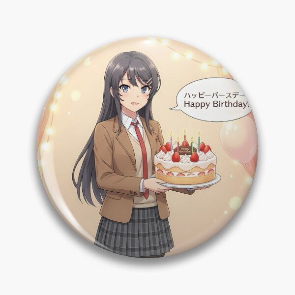 Item preview, Bunny Girl Senpai Birthday designed and sold by DeviantMerch.
